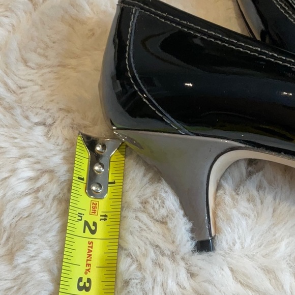 NWOT Ron White Blythe Kitten Heel Loafers SZ 39 Gloss Patent - Picture 7 of 14